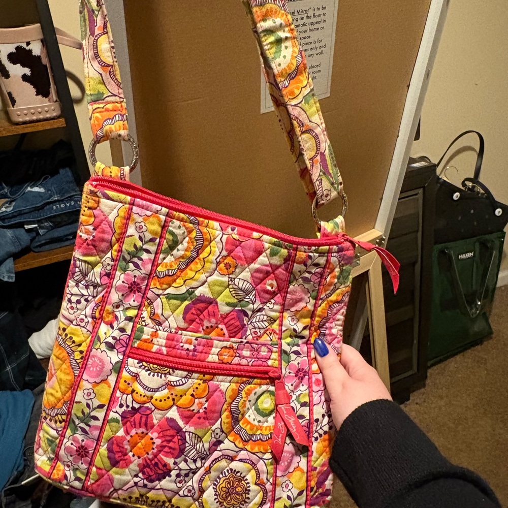 Vera Bradley Floral Quilted Shoulder Bag